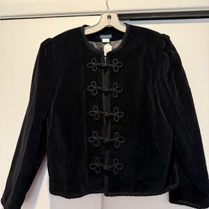 Melissa Burke Black Velvet Women's Blazer